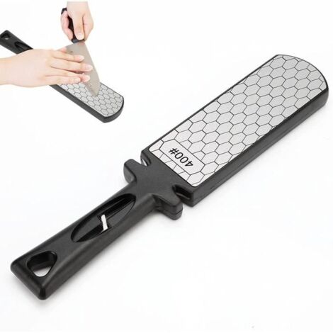 AIGUISEUR Pierre à Aiguiser, 5-in-1 Double Face Couteaux, Emeri 400-1000 Grit Adamantine de Cuisine, Multifonction Affuteur Coutea