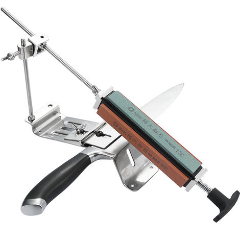 Aiguiseur professionnel a angle fixe rapide en acier inoxydable, ensemble de pierres a aiguiser multifonction