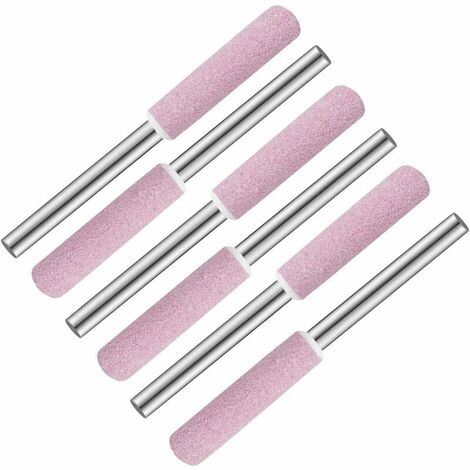 Aiguiseurs de tronçonneuse 4 mm en diamant pour affûter et affûter les tronçonneuses，Starlight，Lot de 6