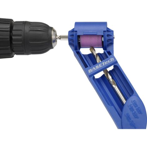 Aiguiseuse de foret pour métaux Ø 2-12,5 mm – Grain 100 – Utilisation avec perceuse classique – 1574783 – Basetech