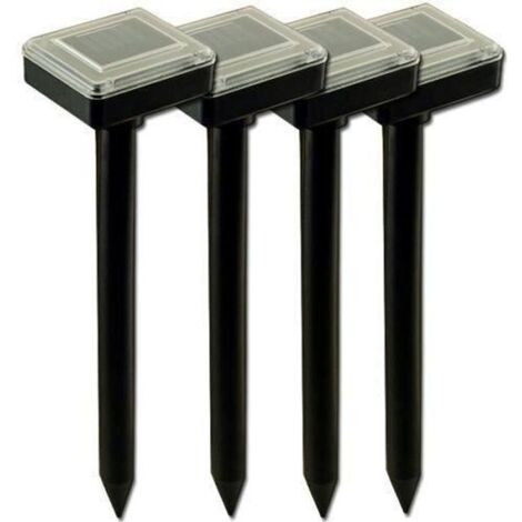 Aihontai® 4 x énergie solaire ultrasons répulseur taupe pour jardin - aussi pour rats, souris, campagnol etc - Répulsif anti taupes