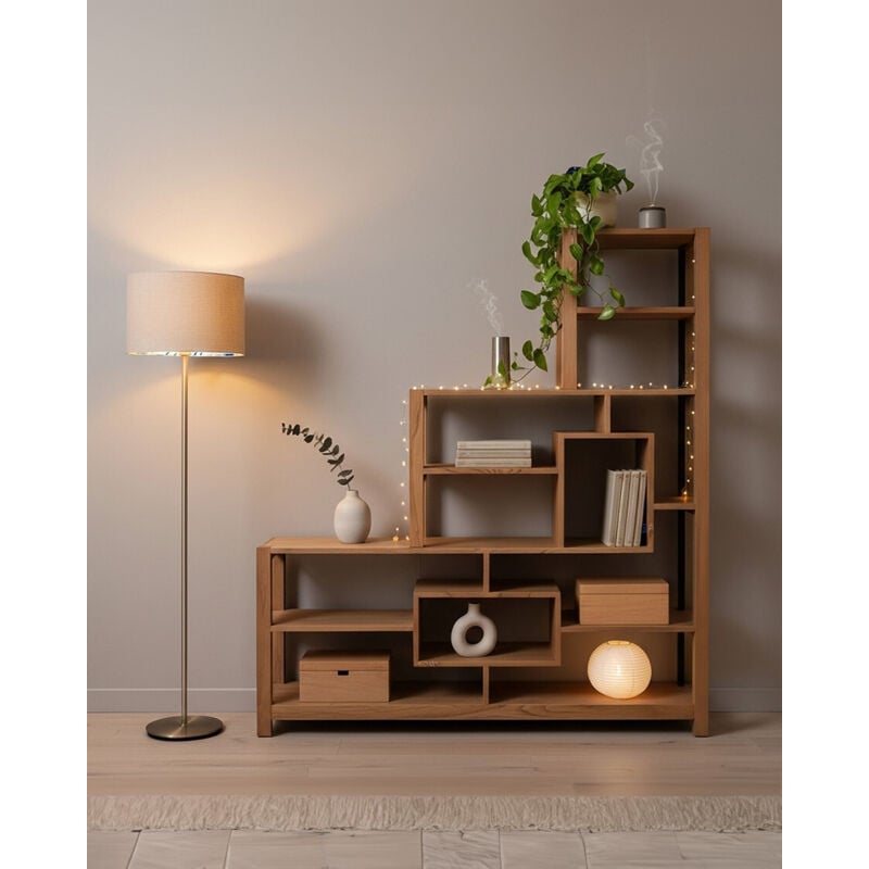 Aiko - Étagère en bois massif en escalier