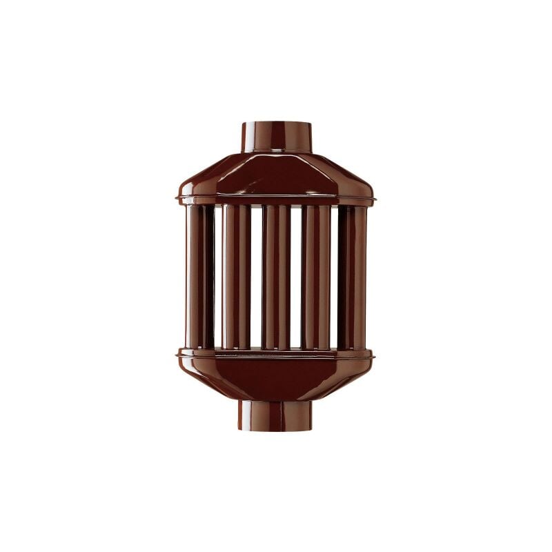 Aile diffuseur e'changeur de chaleur 8 tiges 80 mm 8 cm marron pour poele a' granule's de bois et chemine'es