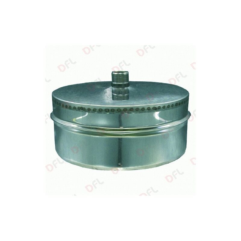 Aile a double paroi 80-130 mm en acier inoxydable pour conduit de fumA e