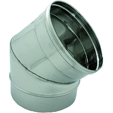 Aile coudA e courbA e pour conduits de fumA e en acier inoxydable 45  CheminA es 8 cm 80 mm