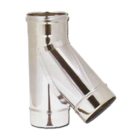 Aile de connexion Y-branch 135 acier inoxydable 25 cm 250 mm pour conduit