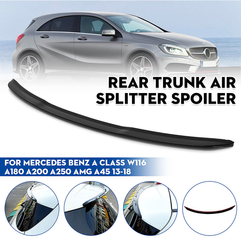 Aileron de coffre arrière peint brillant pour Mercedes Benz Classe a W176 A180 A200 A250 amg A45 2013-2018