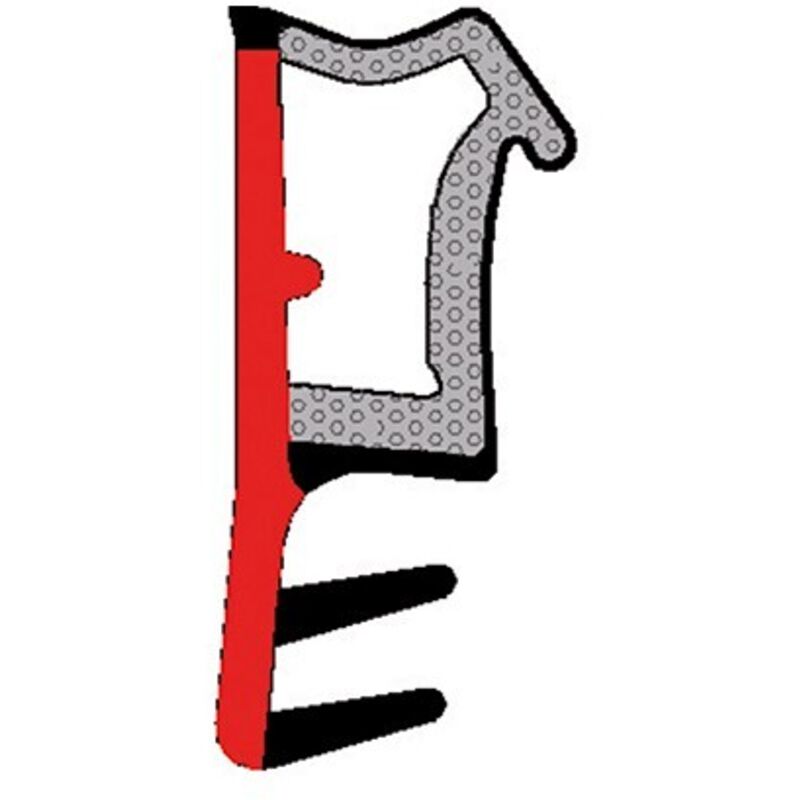 Trelleborg - Ailes de butée de pliage Joint Noir L3000Rustikal-B (Par 150)