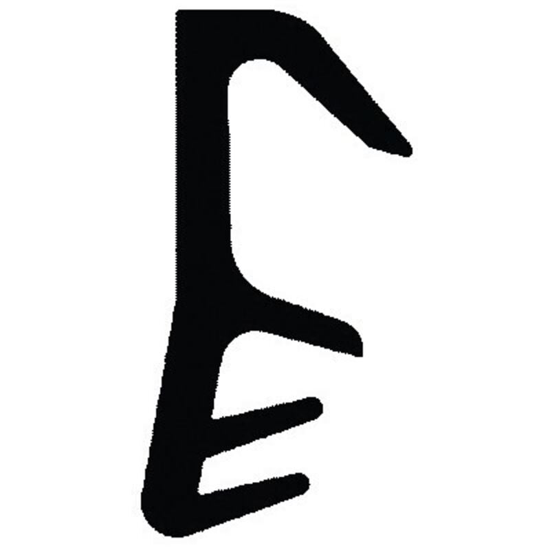 Trelleborg - Ailes de butée de pliage Joint Noir L7550 noir, 5 Meter (Par 5)