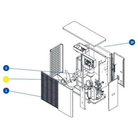 Ailettes de ventilateur pour pompe à chaleur air - eau