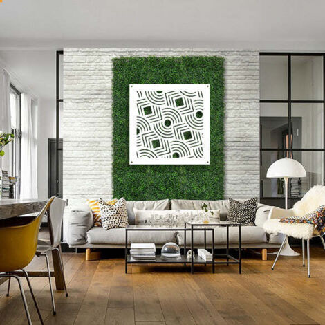 AIM - Pannello in PVC traforato - Parasole - Colore: bianco - Misura: 73x73 cm