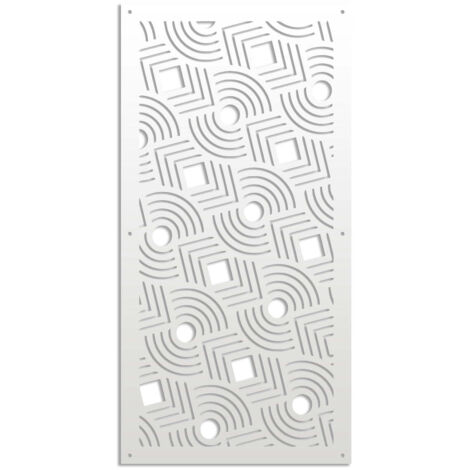 AIM - Pannello in PVC traforato - Parasole - Misura: 47x94 cm - Colore: bianco