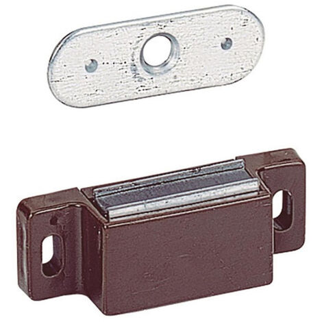 Aimant de maintien porte M 71 GP/M 92 GP plastique blanc 50N Contreplaque rigide HETTICH
