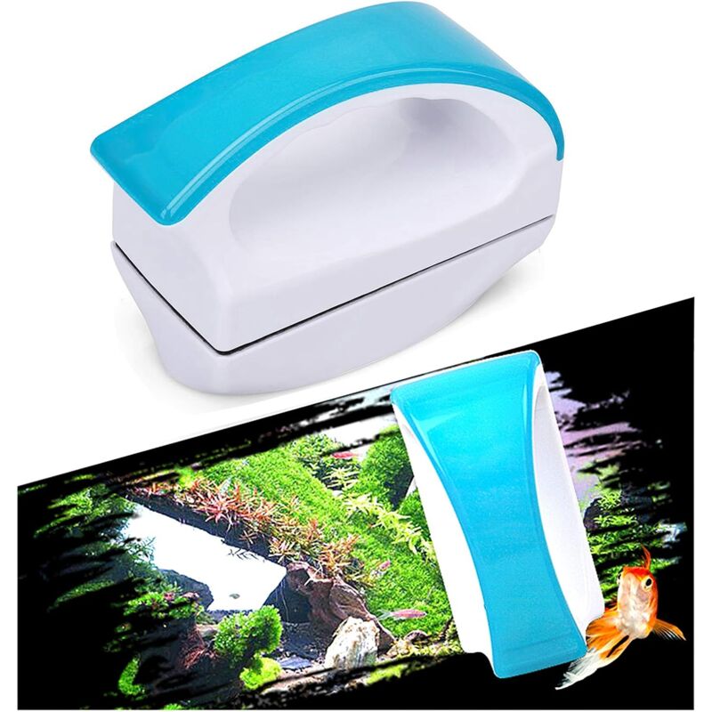 Aimant de Nettoyage pour Aquarium Sera Nettoie Vitre Aquarium, Nettoyeurs d'algues pour Aquarium Aimant pour Aquarium Taille L, Eponge Aquarium