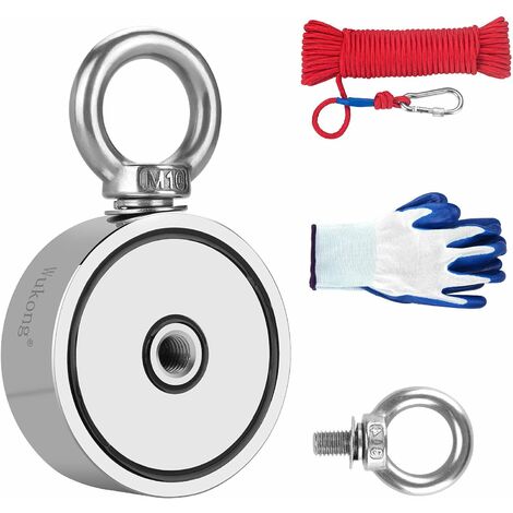Dripex Boucle magnétique forte, accessoires de pêche en plein air, boucle  magnétique, mousqueton magnétique multifonctionnel, métal