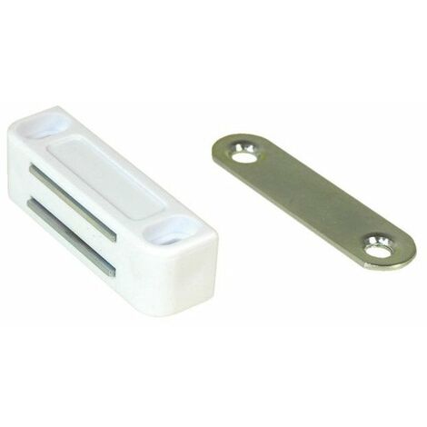 Aimant De Placard Unic' A Viser - 6kg - Blanc