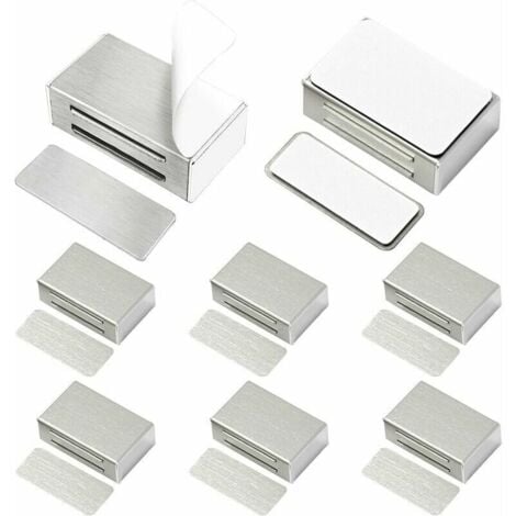 16 Pièces Aimant Porte Placard Loquet Magnetique, Ultra