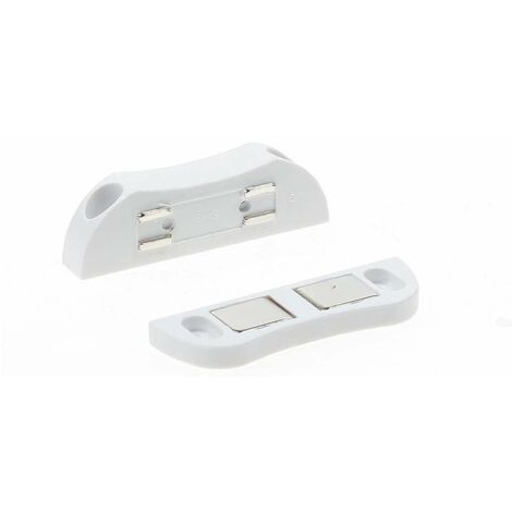 Aimant de serrure blanc puissant 6kg porte verrou vérou fermeture blocage loqueteau magnétique portail