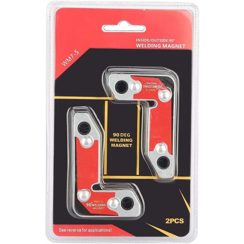 Forehill - Aimant de Soudeur , WM7-S Aimant puissant NdFeB 30°/ 60°/ 90° Angle Réglables Soudage Support de Soudure Magnétique Aimant de Soudeur