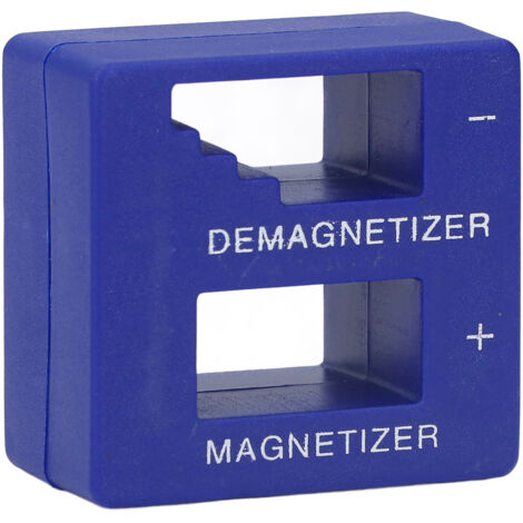 Aimant Désaimant Outil Portable ABS pour Tournevis Écrous Pinces Bleu