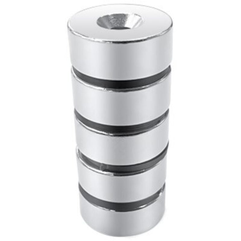 Aimant en néodyme Rs Pro 4.5mm, épaisseur 7.6mm ( Prix pour Barrette de 5 )