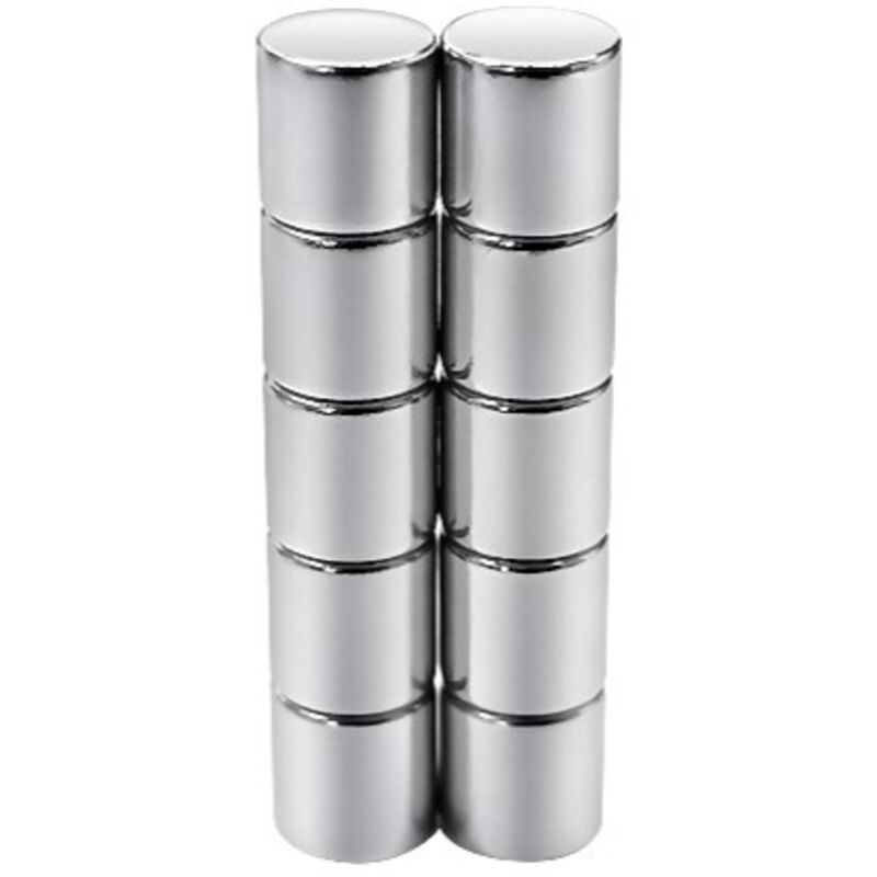 Aimant en néodyme Rs Pro 6mm, Disque, épaisseur 6mm ( Prix pour Barrette de 10 )