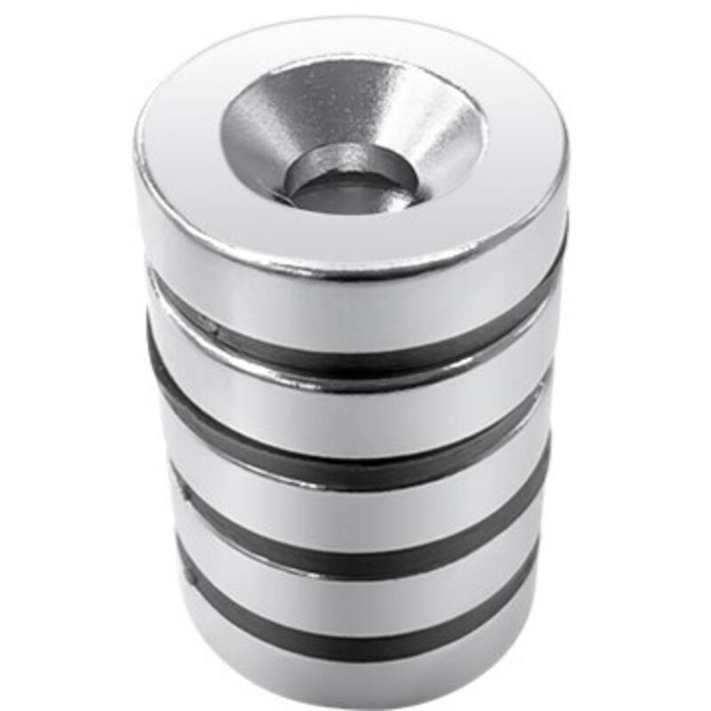 Rs Pro - Aimant en néodyme ø 6mm, épaisseur 5mm ( Prix pour Barrette de 5 )