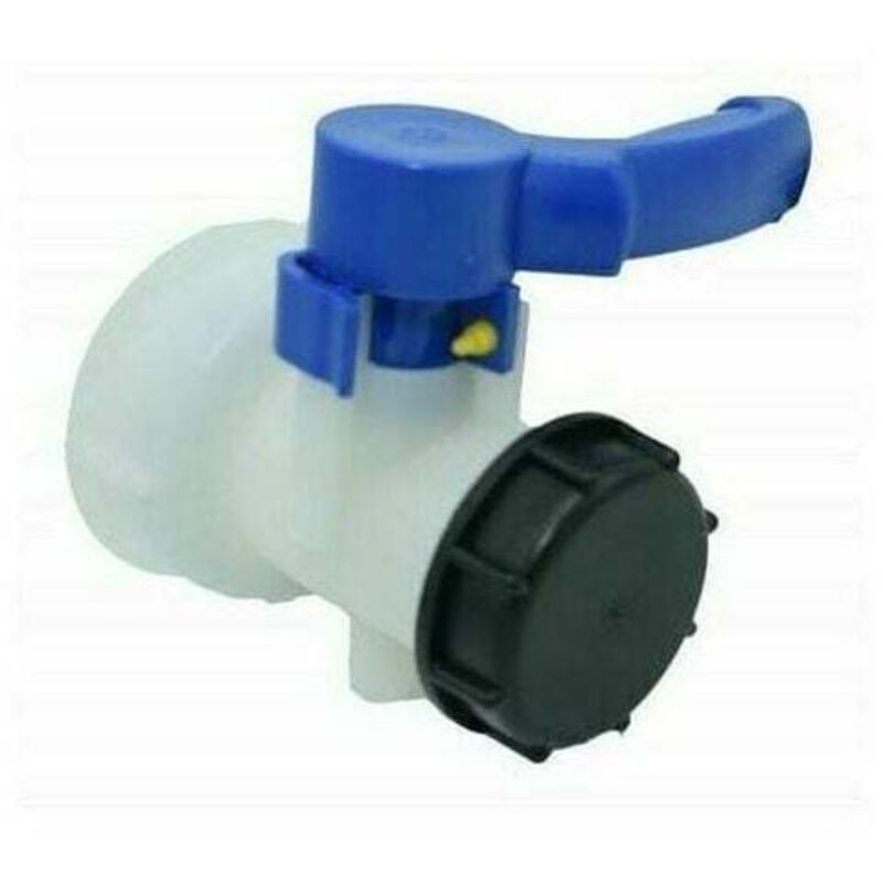 Vanne pour cuve 1000 litres 2" / 62 mm Vanne papillon intégrée en plastique DN40 (62 mm),