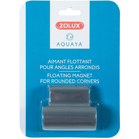 Aimant flottant 6.5 x 5 x épaisseur 2.5 cm pour angle d'aquarium - zolux