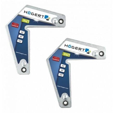 Aimant Hogert HT3B665 9 kg 2 unités