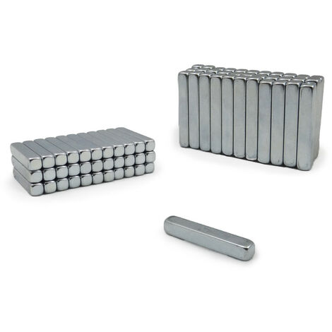 EDM – Aimant néodyme 25x4x4mm – Force d'adhérence 27N – Matériau néodyme N35 – Revêtement nickel mat – Protection anti-corrosion