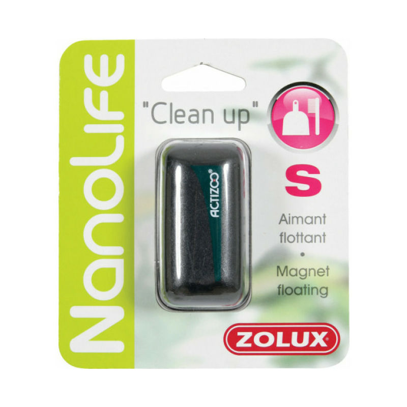 Zolux - Aimant nettoyeur flottant pour paroi d'aquarium Clean up - Taille S