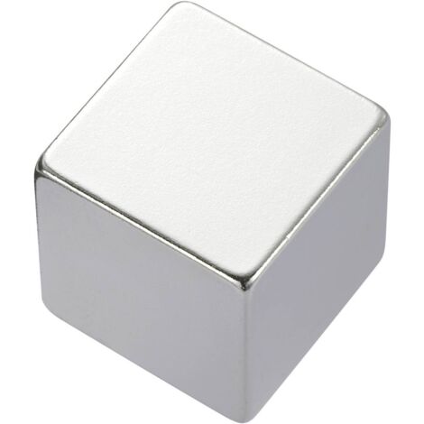 Aimant permanent cubique N45 1,37 T température limite (max.) : 80 °C Conrad Components 505958