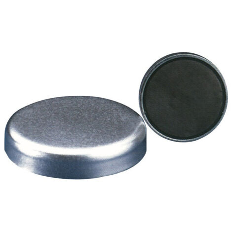 Aimant plat D.16xH4.5mm sans douille filetée adhérence 18 N