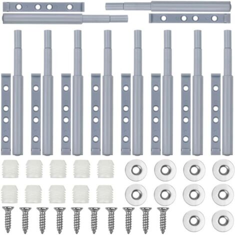 Aimant Porte Placard, 10 Pièces Push to Open Poussoir Pression Loquet Magnetique, Amortisseur Ferme Porte Poussant, Rebondeur de Tiroir D'armoire, Poussoir Placard Fermeture Magnétiques