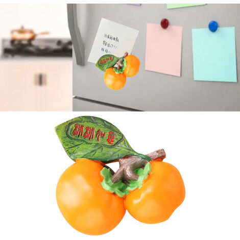 Aimant réfrigérateur 3D fruit résine décoration multiusage magnet photo props kitchen office main no.42