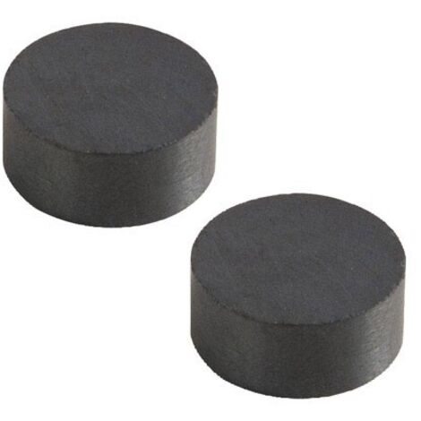 Aimant rond en ferrite Wolfpack Ø 22,5x10 mm. (Blister 2 pièces)