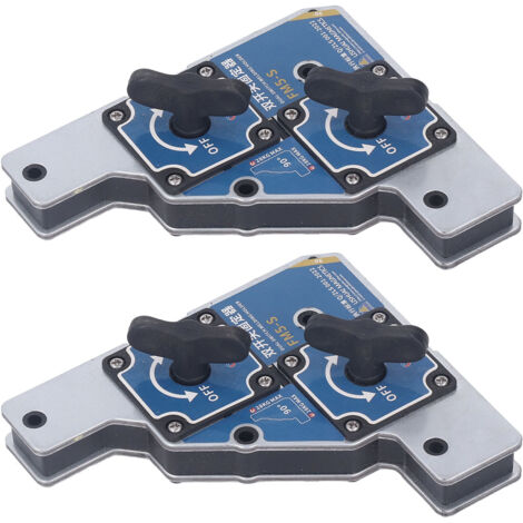 Aimants de Soudage à Angle Droit avec Interrupteurs, Support Magnétique Puissant 28KG pour Fixation Précise