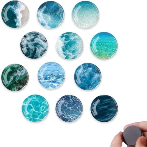 Aimants Décoratifs - Non spécifié - 12 Pièces - Cristal - Réutilisables - 3 cm