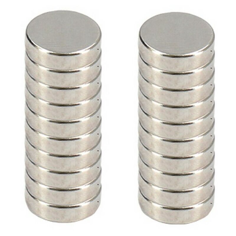 Ferrestock - FSKNDC002 FSKNDC002 Paquet de aimants ronds de néodyme (terre rare) avec de force de serrage superpuissante, extra forte, 14x4 mm, 20
