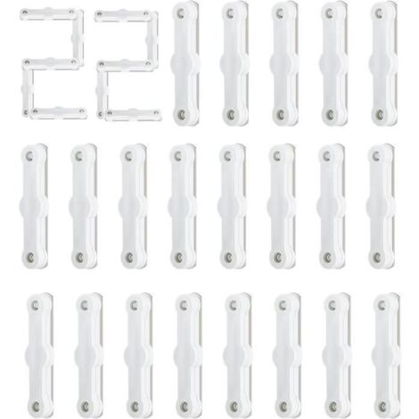 Aimants pour moustiquaires,22pcs Bandes magnétiques Clips magnétiques Autocollants Clips pour moustiquaires fenêtres