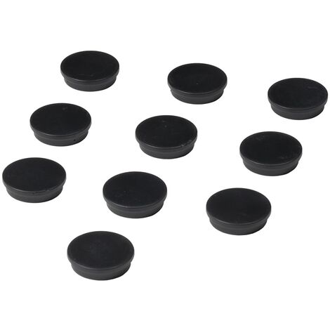 Aimants pour tableau blanc 30 mm - Noir - 10 pièces