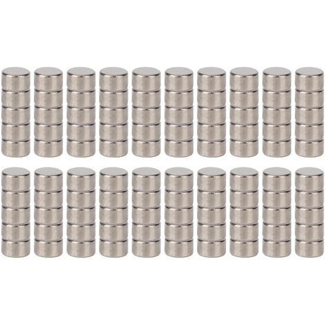 Aimants ronds en néodyme - 100 pièces - 5x3mm pour bricolage et frigo - Aimants puissants