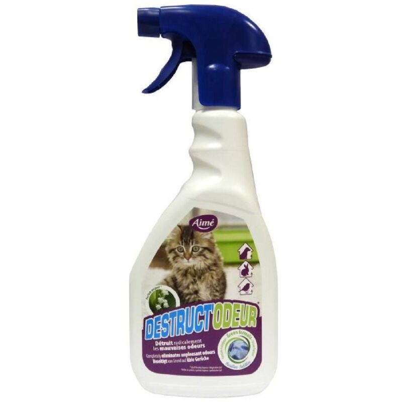 Spray anti-odeurs animaux - aimé - sdestruct'odeur pour Chat ou Rongeur - 500 ml - Parfum Muguet