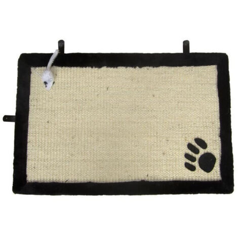 AIME Tapis griffoir avec jouet suspendu - 35 x 55 cm - Pour chat