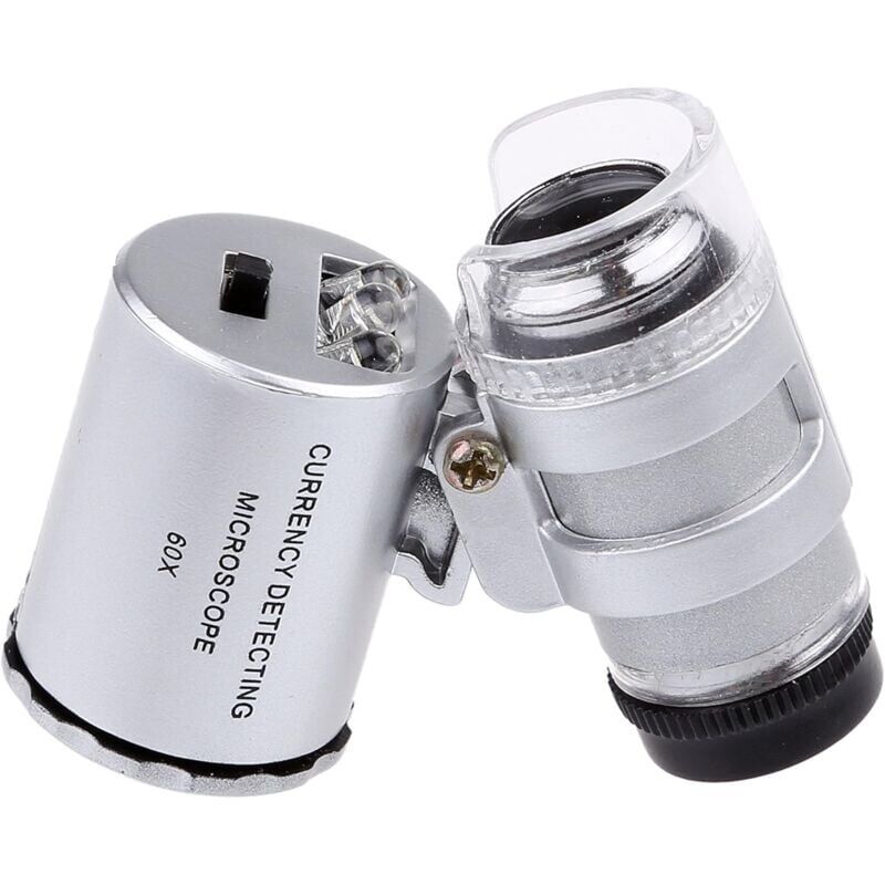 Image of AIMOONSA 60X Mini-LED-UV-beleuchtete Juwelierlupe