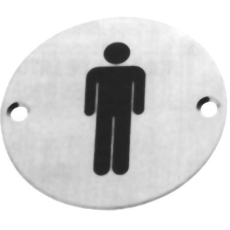A.INOX PLAQUE D'AFFICHAGE DES SYMBOLES - 75 MM
