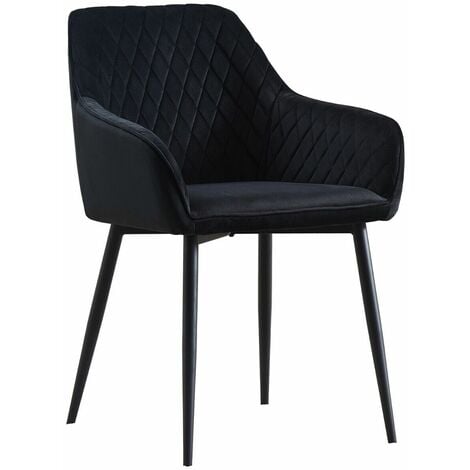 main image of "AINPECCA 1X Dining Chairs Teddy Velvet Padded Seat Metal Leg Kitchen Chair Home Office"