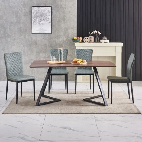 MANOCHOICE 6 Green Velvet chairs kitchen table set UK