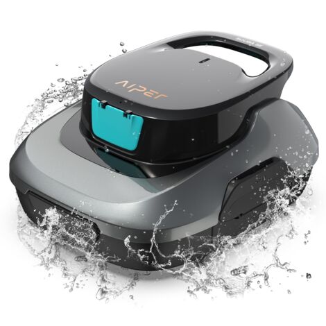 AIPER Scuba SE Poolroboter, kabelloser Poolstaubsauger, 90 Minuten Reinigungszeit, automatisches Parken, kompakter und leichter Poolreiniger, ideal für Aufstellpools bis 80 m²
